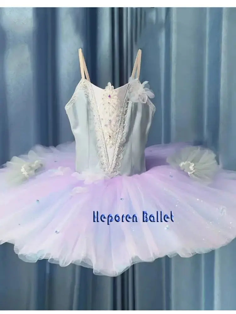 Customized Grey Blue Lilac Ballet Tutu Fairy Ballerina Dress For Girls,Light Blue Violet Sleeping Beauty Balet Dance Outfits