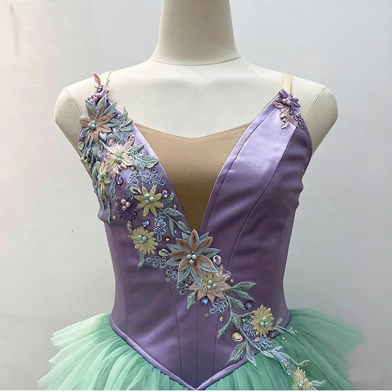 Professional La Fille du Pharaoh Classical Dress For Performance,The Pharaoh’s Daughte Ballet Dress Lilac Purple Blue Color