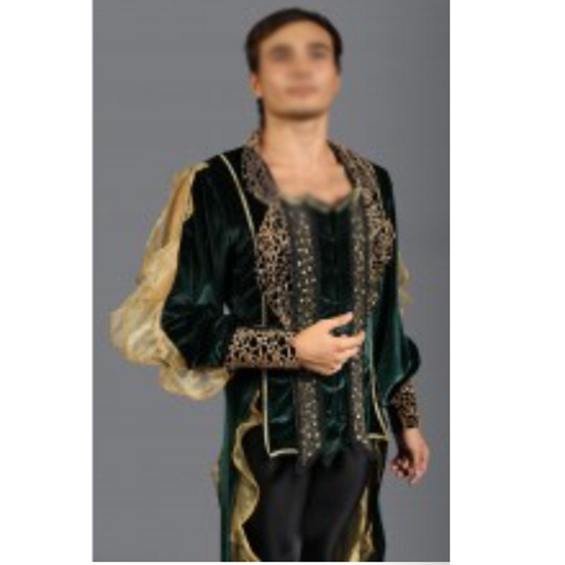 Custom Men’s Ballet Jacket with Long Tails – Professional Dance Coat, Made-to-Measure Performance Costume for Male Dancers