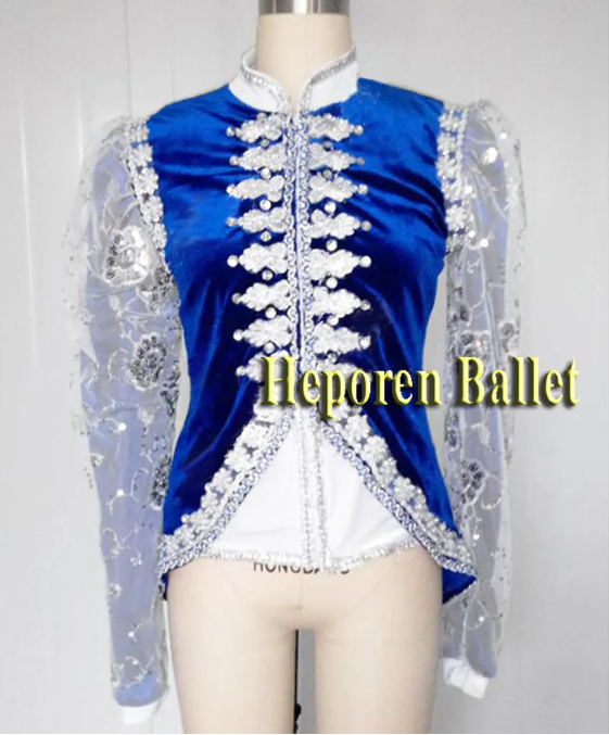 Prince Ballet Dance Tunic Jackets For Man Or Children With Flower Custom Made Retail Wholesale Top